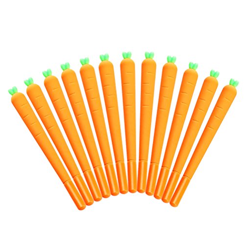 NUOLUX Karottenstift Gel Tintenstift RollerBall Pen für Büro und Schule Geschenk für Kinder 12 Pack von NUOLUX