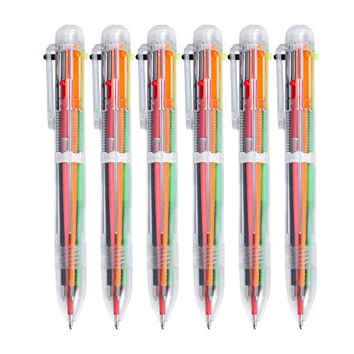 NUOLUX Multicolor Kugelschreiber 6 Farbe Multicolor Kugelschreiber Office School Supplies von NUOLUX