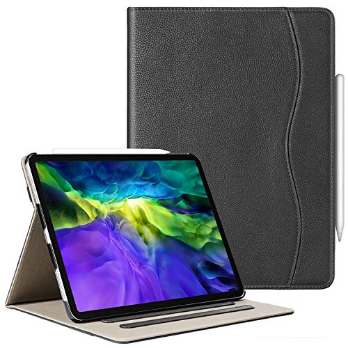 NUOPAISI Schutzhülle für iPad Pro 27.9 cm (11 Zoll) 2020 & 2018 mit Stifthalter, Multi-Winkel-Viewing Folio Smart Stand Cover [Unterstützt Bleistift 2nd Gen Lademodus] mit Tasche von NUOPAISI