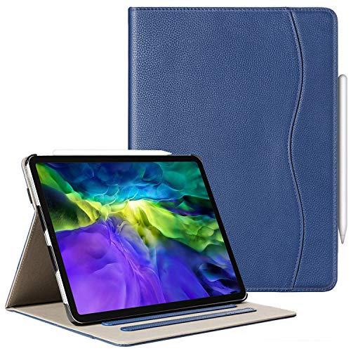 NUOPAISI Schutzhülle für iPad Pro 27.9 cm (11 Zoll) 2020 & 2018 mit Stifthalter, Multi-Winkel-Viewing Folio Smart Stand Cover [Unterstützt Bleistift 2nd Gen Lademodus] mit Tasche von NUOPAISI