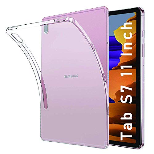 NUPO Hülle für Samsung Galaxy Tab S7 11,0 Zoll 2020, Ultra Slim Translucent Soft TPU Silikon Tablet Crystal Durchsichtige Schutzhülle Case für Samsung Galaxy Tab S7 11,0 Zoll SM-T870/875 (Matt weiß) von NUPO