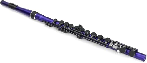 NUVO Student Flute 2.0, Special Blue - Metallic Blau/Schwarz, Lila - Flöte - C-Dur - Wasserdicht - Leicht-Polymer mit rutschhemmender Einlage von Nuvo