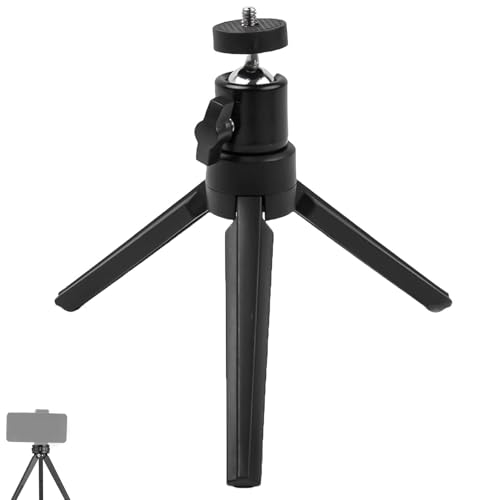 Mini Stativ Kamera, Tragbares Mini Tischstativ, Ständer Projektor Mini Tischstativ, Beamer Ständer mit 360° Kugelkopf, Kleines Tischstativ, Tragbares Stativhalterung für Selfies, Kamera von NUWIQ