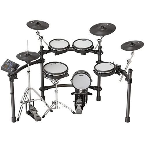 NUX DM-8 Digital Drum Kit, authentisches akustisches Gefühl, realistisches ausdrucksstarkes Spielen, robustes Racksystem von NUX
