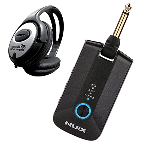 NUX MP-3 Mighty Plug Pro Amp-Plug Gitarren-Verstärker + keepdrum Kopfhörer von NUX