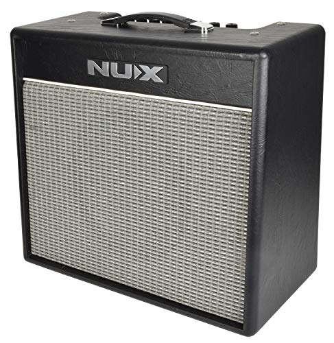 Nux Mighty 40B Modeling-Verstärker, Gitarrenverstärker (40 Watt Output, 10 Zoll Premium-Lautsprecher, 4 Kanäle, 9 verschiedene Effekte, 3.5mm Aux-Anschluss, Bluethooth), Schwarz von NUX