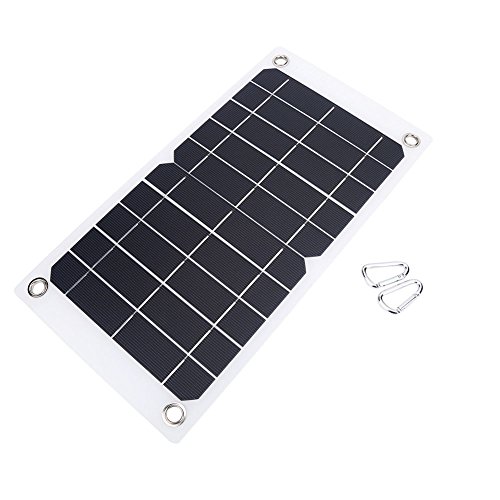 NUZAMAS Poartable 7,5 W Solarpanel 5 V USB Telefon Ladegerät Akku Gratis 2 Legierung Clips von NUZAMAS