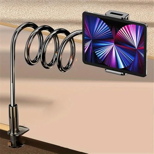 70 cm Telefonhalterständer Lazy Bracket Kopfstützenbett 360 Flexible Lange Arme Klemmhalterung für iPhone für Samsung und 3,5~6,7, Schwarz, 80 cm von NUZIXINXW