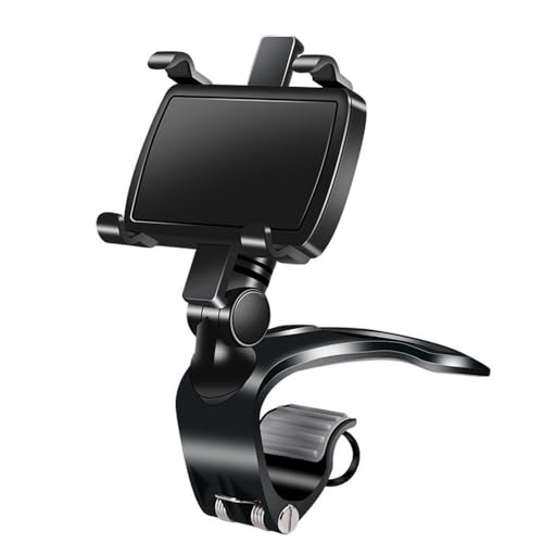 Armaturenbrett-Autotelefonhalter, 360 ° drehbar, tragbarer GPS-Navigationshalter für iPhone, Samsung und Xiaomi, Auto-Smartphone-Ständer, Schwarz, M von NUZIXINXW