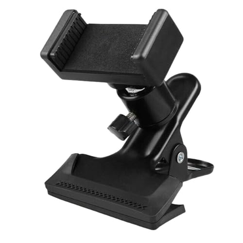 Halterung für Live-Übertragungen von Mobiltelefonen, Ständer, Gitarrenkopf-Clip-Halterung, Unterstützung für Desktop-Musikgitarrenhalter, Bass-Ukulelen-Kopfhalterung, Schwarz, 12 x 10,5 x 8 cm von NUZIXINXW