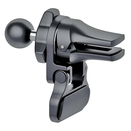 NUZIXINXW 17-mm-Kugelkopf-Kfz-Lüftungsschlitzhalterung, Klemmsockel, Auto-Luftauslass, Handyhalter, Auto-Telefonständer, Stützsockel, Schwarz, 17 mm von NUZIXINXW