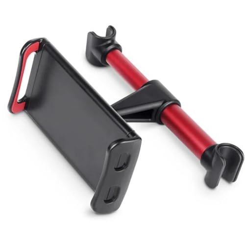 NUZIXINXW 4-11 Zoll Teleskop-Auto-Hinterkissen-Telefonhalter Tablet-Autoständer-Sitz-Hinterkopfstützen-Montagehalterung für Tablet usw., rote Schnalle, M von NUZIXINXW