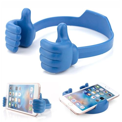 NUZIXINXW Daumen-Telefonhalter, Lazy-Handy-Daumenständer, tragbar, elastisch, für Handy, für iPad, Ständer, Handyhalterung, Blau, 95 x 115 x 45 mm von NUZIXINXW