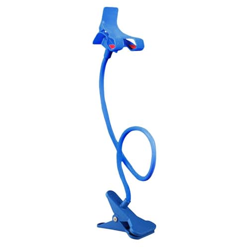 NUZIXINXW Schwanenhals-Telefonhalter fürs Bett, 360 Grad verstellbar, Lazy-Neck-Halterung für die Betthalterung, Überkopf-Langarmhalterung, Telefonständer, Blau, 50 cm von NUZIXINXW