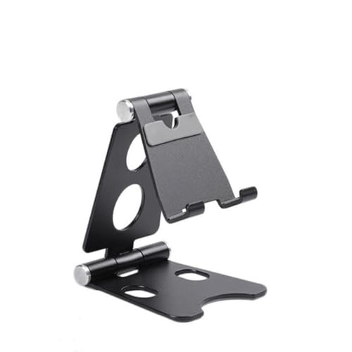 NUZIXINXW Tischtelefon- und Tablet-Ständerhalter für Telefon, für iPhone, für iPad, 4–8 Zoll, faltbar, tragbar, mit Mehreren Winkeln, Aluminiumlegierung, schwarz, 64" 70 * 90 von NUZIXINXW