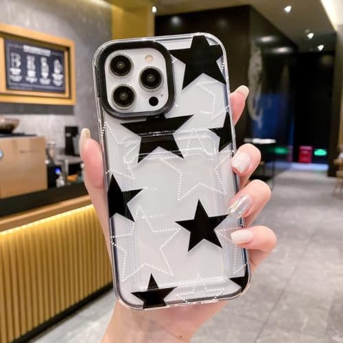 NUZIXINXW Transparente Star-Kartenhalter-Telefonhülle für iPhone 15 14 13 12 11 Pro max X XR XS, weiche TPU-Kartenfach-Schutzhülle, schwarz, für iPhone 13 Pro NUZIXINXW Transparente Star-Kartenhalter-Telefonhülle für iPhone 15 14 13 12 11 Pro max X XR XS, weiche TPU-Kartenfach-Schutzhülle, schwarz, für iPhone 13 Pro von XLCZMYL