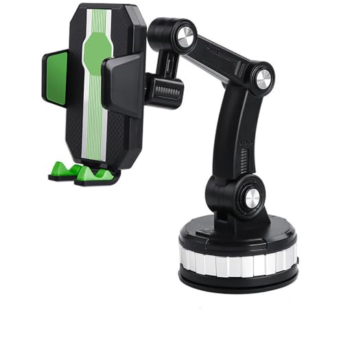 Saugnapf-Autotelefonhalter 360 ° Windschutzscheibe Auto-Armaturenbrett Mobile Cell-Unterstützung in der Autohalterung für iPhone für Samsung für Xiaomi, grün, 2,3, 3,5 Zoll von NUZIXINXW