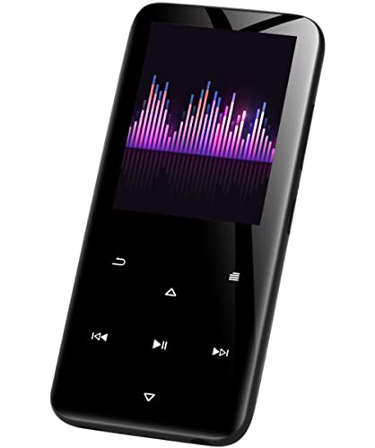 Nuvance MP3 Player Bluetooth, MP3-Player für Kinder und Erwachsene, mit Touchscreen, 16 GB interner Speicher, Unterstützung von bis zu 128 GB von NV Nuvance