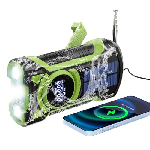Aufziehbares Radio, Überlebens-Handkurbel, Dynamo, AM/FM, Notfall-Wetter, Solarradio, 5000 mAh, wiederaufladbares USB-Ladegerät, SOS-Alarm, LED-Taschenlampe, Dynamo, Radio, Camping, Outdoor, DE06 Aufziehbares Radio, Überlebens-Handkurbel, Dynamo, AM/FM, Notfall-Wetter, Solarradio, 5000 mAh, wiederaufladbares USB-Ladegerät, SOS-Alarm, LED-Taschenlampe, Dynamo, Radio, Camping, Outdoor, DE06 von NVARUPC