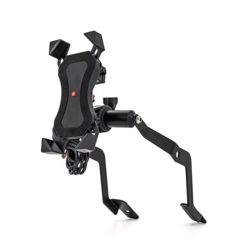 NVCPHGEDEK Motorrad Telefonhalterung Für F900XR Für F 900 XR 2020 2021 2022 Motorrad Windschutzscheibe Ständer Halter Telefon Handy GPS Navigation Platte Halterung(USB Charging B) von NVCPHGEDEK