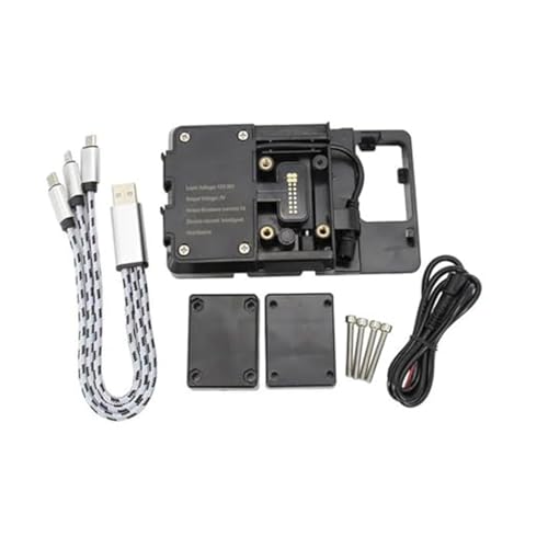 NVCPHGEDEK Motorrad Telefonhalterung Für Kawasaki Für Versys650 Für Versys 650 2022 2023 Telefon Halterung Navigation Halterung 13/16 Mm Motorrad Telefon Halter USB Ladegerät(Phone Holder) von NVCPHGEDEK