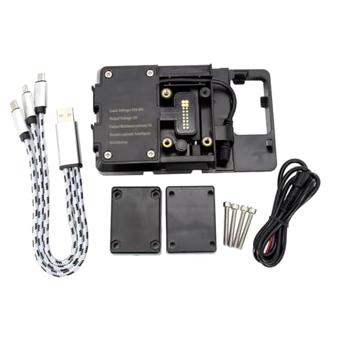 NVCPHGEDEK Motorrad Telefonhalterung Für Kawasaki Für Z1000SX Für Ninja Für Z1000 SX 2017 2018 2019 2020 2021 Motorrad Handy-Navigation Halterung USB Lade(A) von NVCPHGEDEK