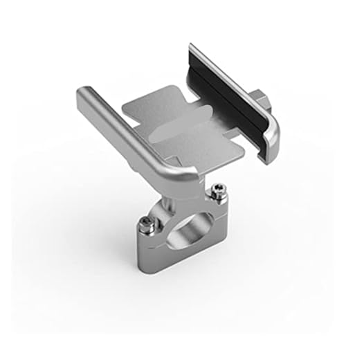 NVCPHGEDEK Motorrad Telefonhalterung Für Kymco Für INNENSTADT 350 125i 250i 300i 350i Für Downtown300i Motorrad Zubehör Lenker Handy Halter GPS Stand Halterung(Handlebar Silver) von NVCPHGEDEK