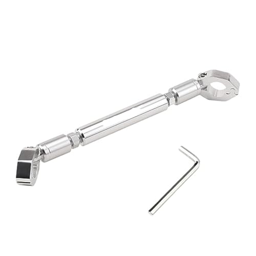 NVCPHGEDEK Motorrad Telefonhalterung Für Sym Für Jet-X Für JETX Für Jet X 125 150 Einstellbare Lenker Balance Bar Navigation Handy Halterung GPS Motorrad Zubehör(‎Silver) von NVCPHGEDEK