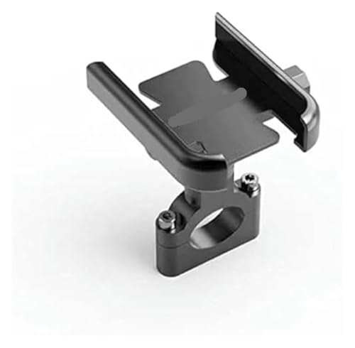NVCPHGEDEK Motorrad Telefonhalterung Für Tricity 300 125 155 2018 2019 2020 2021 2022 Motorradzubehör Lenker Handyhalter GPS Ständer Halterung-Spiegelhalter Silber(Handlebar Black) von NVCPHGEDEK