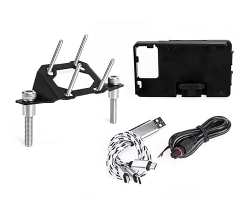 NVCPHGEDEK Motorrad Telefonhalterung Für XL750 Für Transalp 750 2023-2024 GPS Navigation Halterung Handy Halter Handy Ständer Unterstützung Telefon Halter GPS Navigation Stand(Holder and Bracket) von NVCPHGEDEK