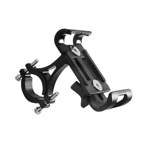 NVCPHGEDEK Motorrad Telefonhalterung Motorrad-Navigationshalterung Für Mountainbike-Handys Unterstützt Navigationshalterung Aluminium-Halterung Anti-Rutsch-Lenker-Telefonständer(Black) von NVCPHGEDEK