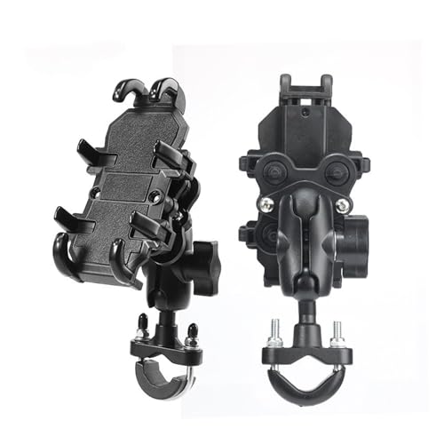 NVCPHGEDEK Motorrad Telefonhalterung Universal Aluminium Motorrad Fahrrad Handy Halter Navigation Halterung GPS Stoßfest Lenker Halter GPS Halterung Halter(B1) von NVCPHGEDEK