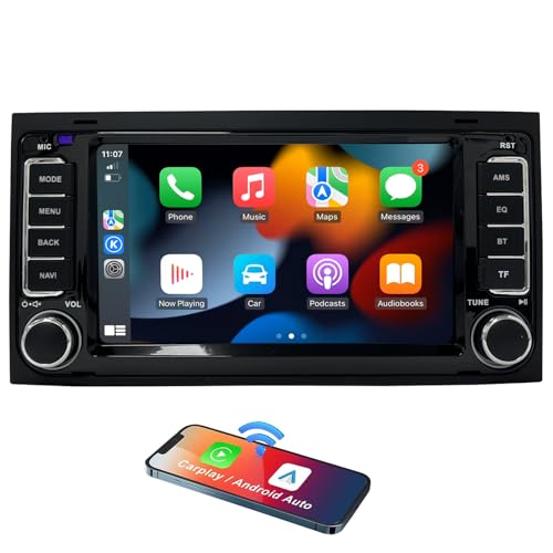 Android 13 Autoradio für VW Touareg T5 Multivan T5 California 7 Zoll Touchscreen Unterstützt GPS Navi Carplay Android Auto DSP Bluetooth WiFi DAB 2+32G von NVGOTEV