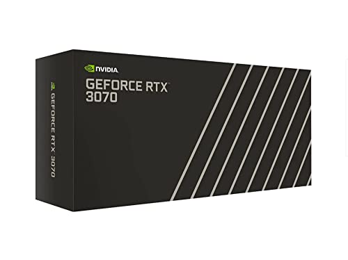 NVIDIA GeForce RTX 3070 Grafikkarte, 8 GB, GDDR6, PCI Express 4.0, dunkles Platin/Schwarz von NVIDIA