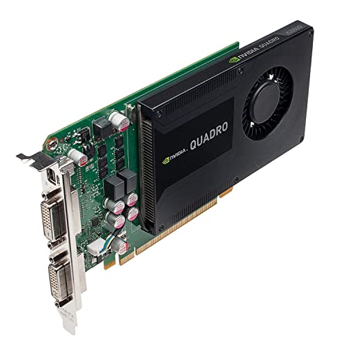 NVIDIA Quadro K2000 Grafikkarte (2 GB, GDDR5, 128-Bit, PCI Express 2.0 x16, volle Höhe, erneuert) von NVIDIA