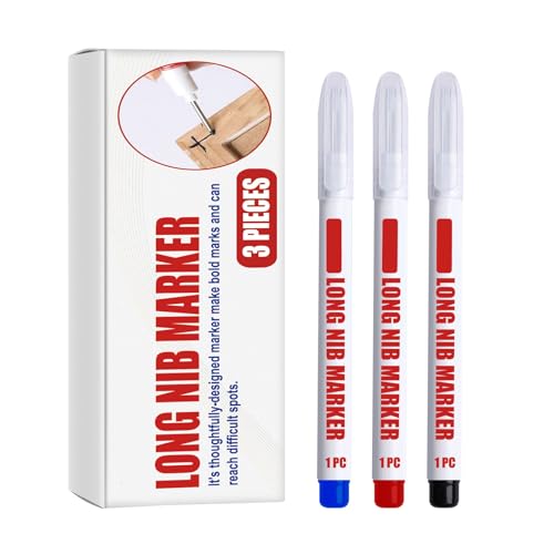 NVOQILIN 3 x Long Nib Marker p Reach Marker Wasserdicht Lange Nase Marker Stift Ölbasis Tischlermarker für Holzbearbeitung NVOQILIN 3 x Long Nib Marker p Reach Marker Wasserdicht Lange Nase Marker Stift Ölbasis Tischlermarker für Holzbearbeitung von NVOQILIN