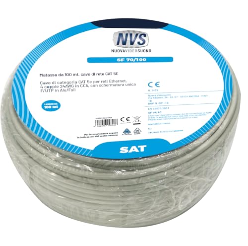 NVS CAT5E Ethernet-Netzwerkkabel Länge 100 m von NVS