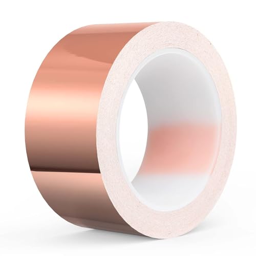Kupferband Gegen Schnecken, 5cm x 20m Kupferband Selbstklebend, Kupferfolienband für Schneckenzaun, Schneckenschutz, Hochbeet Pflanzen, EMI Kupferband Gegen Schnecken, 5cm x 20m Kupferband Selbstklebend, Kupferfolienband für Schneckenzaun, Schneckenschutz, Hochbeet Pflanzen, EMI von NVTRSD