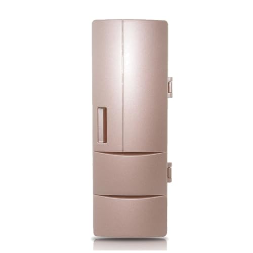 NVYAZJ Tragbarer Mini-Kühlschrank mit USB, kompakter Gefrierschrank mit integrierter LED, 350–600 ml Fassungsvermögen, interessantes Aussehen, einfache Bedienung, kompatibel mit Getränken/Bier/Dosen von NVYAZJ