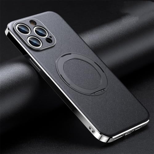 NVYRO Magnetische Saugnapf-Hülle mit drehbarer Halterung für iPhone 15 Pro Max 14 Pro 14 Plus 13 12 11, Leder-Standring-Abdeckung, schwarz, für iPhone 13promax NVYRO Magnetische Saugnapf-Hülle mit drehbarer Halterung für iPhone 15 Pro Max 14 Pro 14 Plus 13 12 11, Leder-Standring-Abdeckung, schwarz, für iPhone 13promax von NVYRO