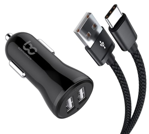 NWNK13 Kfz-Ladegerät für Samsung Galaxy A50, 2 USB-Anschlüsse, schnelles Aufladen, 3,4 A, mit 1 m, Typ C, USB-Kabel, kompatibel für Samsung A50 NWNK13 Kfz-Ladegerät für Samsung Galaxy A50, 2 USB-Anschlüsse, schnelles Aufladen, 3,4 A, mit 1 m, Typ C, USB-Kabel, kompatibel für Samsung A50 von NWNK13