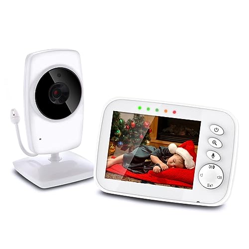 NWOUIIAY Baby Phone 3,2-Zoll Baby Monitor 2.4 GHz Baby Kamera mit LCD Nachtsichtkamera HD Digital Video & Bidirektionale Intercom-Funktion von NWOUIIAY