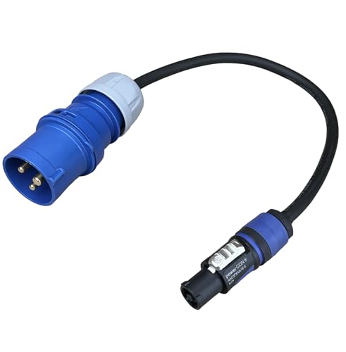 NWP Netzkabel 0,5m 3-Pol CEE Stecker 16A auf powerCON blau NAC3FXXA-W-S - 3x1,5mm² - Gummischlauchleitung NWP Netzkabel 0,5m 3-Pol CEE Stecker 16A auf powerCON blau NAC3FXXA-W-S - 3x1,5mm² - Gummischlauchleitung von NWP