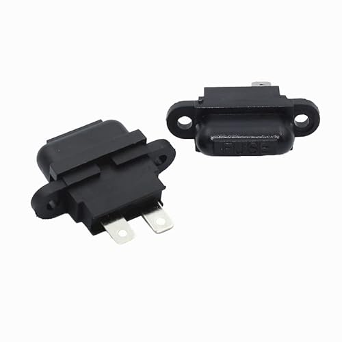 Schützende Verdrahtung 100PCS ATC Sicherungskasten Blade Standard Sicherungshalter mit Abdeckung QS-03 Autoteile 30A Amp 48VDC for Auto 2 Pins von NWPNLXEA