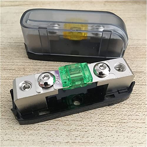 Schützende Verdrahtung 2 teile/los 12 V 32 V Car Audio Verstärker Zinklegierung Vernickelt Mini ANL AFS Sicherungshalter for Stromkabel 4awg 8awg 10awg (Size : With 2pcs 40A fuse) von NWPNLXEA