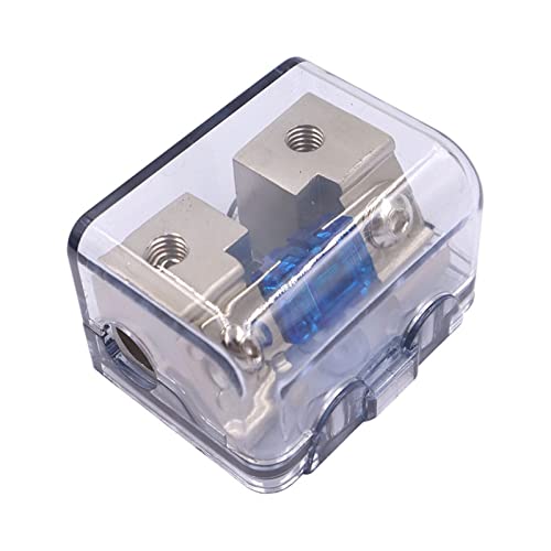 Schützende Verdrahtung AFS-Inline-Sicherungshalter for bis zu 2 GA/8 GA Stereo/Audio/Auto/Wohnmobil/Boot AFS-Sicherung 30 A–100 A, Zinklegierung, vernickelt, Schallschutz (Color : 50a) von NWPNLXEA