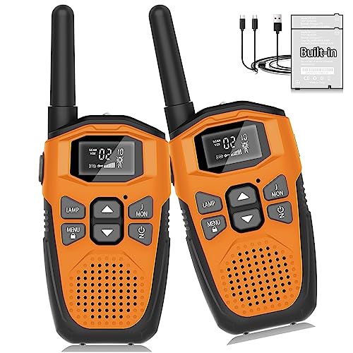 Walkie Talkie Kinder Aufladbar mit Eingebauter Li-Ion Akku,NXGKET 2er Set Spielzeug für MäDchen Jungen Ab 5 Jahre,16 KanäLe Funkgeräte mit Taschenlampe für Draussen Spiele,Camping,Wandern Walkie Talkie Kinder Aufladbar mit Eingebauter Li-Ion Akku,NXGKET 2er Set Spielzeug für MäDchen Jungen Ab 5 Jahre,16 KanäLe Funkgeräte mit Taschenlampe für Draussen Spiele,Camping,Wandern von NXGKET