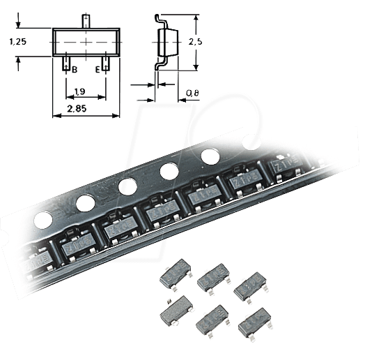 SMD ZD 5,6 - SMD-Zenerdiode, 5,6 V, 5 %, 0,25 W, SOT-23 von NXP