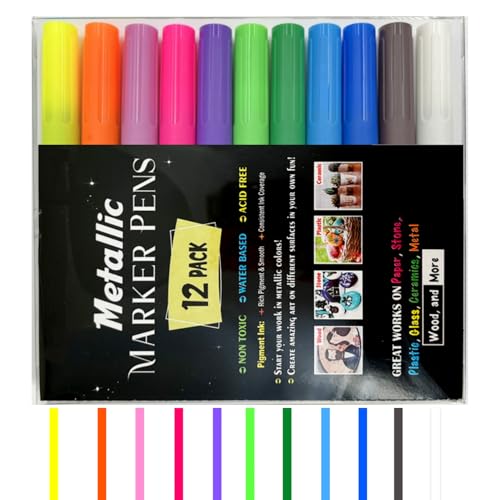 NXPUXP Whiteboard-Marker,12-Farbiges Löschbares Whiteboard-Marker-Set,Wasserlöslich,Fein Und Radierbar,Zum Schreiben auf Whiteboards,Spiegel,Kalender,Schreibtafeln von NXPUXP