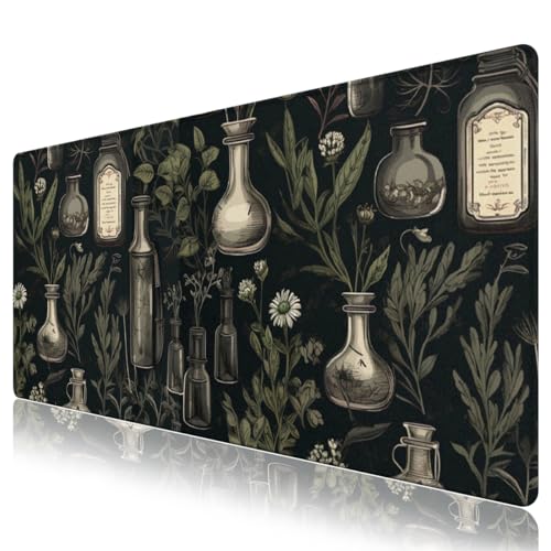 Dark Academia Schreibtischunterlage für Schreibtisch, Mauspad, Schreibtischunterlage für Tastatur und Maus, großes Mauspad für den Schreibtisch, rutschfestes großes Mauspad mit genähten Kanten Dark Academia Schreibtischunterlage für Schreibtisch, Mauspad, Schreibtischunterlage für Tastatur und Maus, großes Mauspad für den Schreibtisch, rutschfestes großes Mauspad mit genähten Kanten von NXZGO